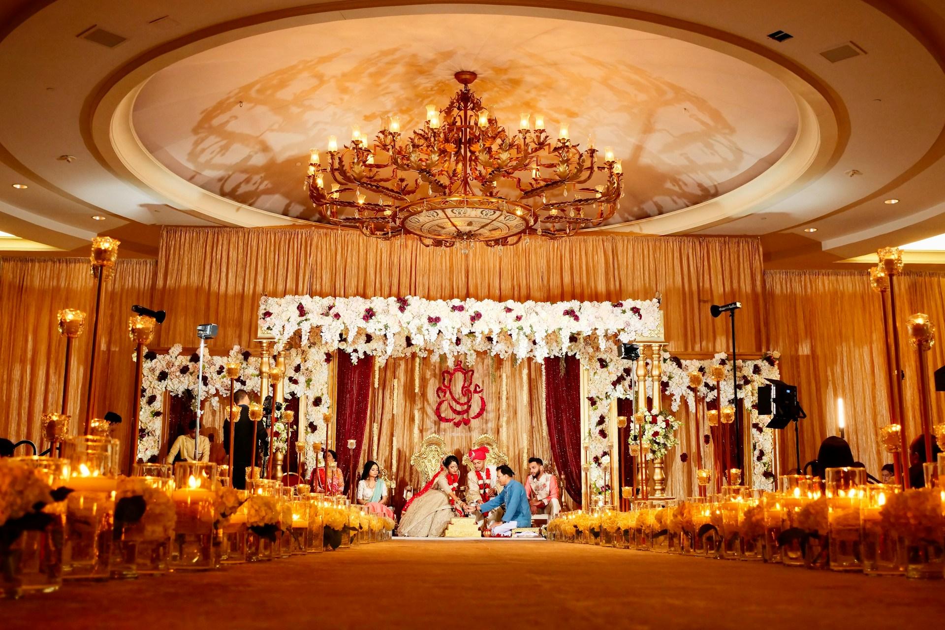Elegant wedding event setup by Decide Your Destination