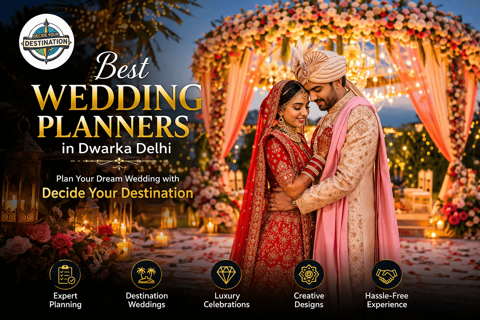 Best Wedding Planners in Dwarka Delhi – Plan Your Dream Wedding with Decide Your Destination
