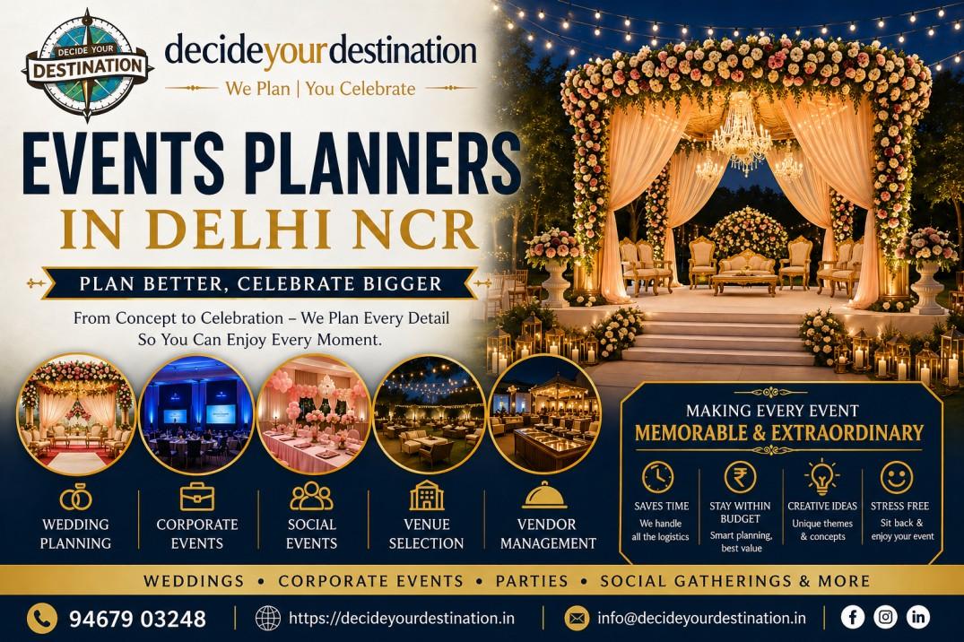 Events Planners in Delhi NCR for Weddings & Corporate Events
